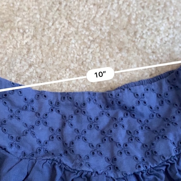 American Eagle blue boho crochet flow shorts - Picture 3 of 5